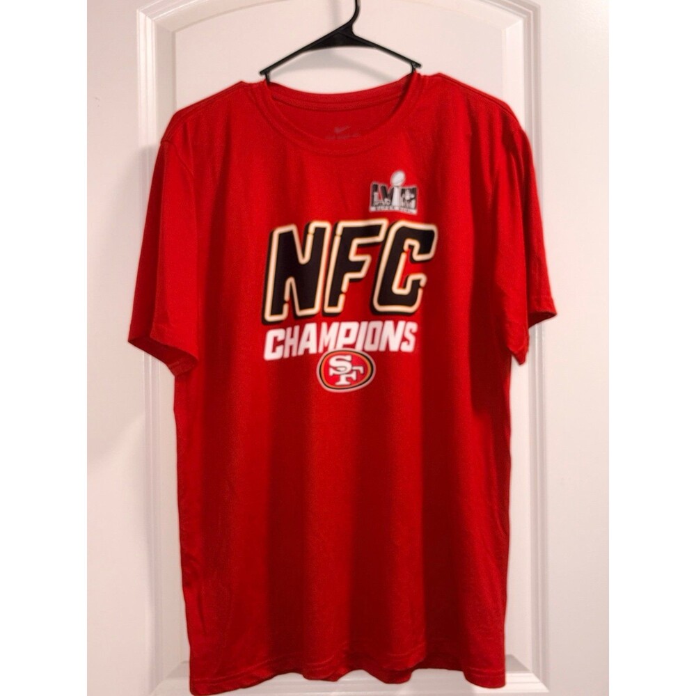 Nike 2024 NFC Conference San Francisco 49ers t-shirt EUC L‎